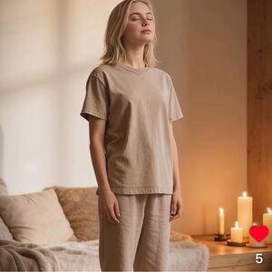 FDH Wear Sand beje and Olive Green  100% cotton thick unisex T-Shirt